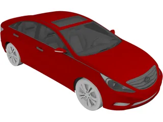 Hyundai Sonata (2011) 3D Model