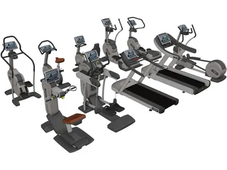 Excite Group Visio Fitness Set 3D Model