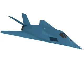 F-117A 3D Model