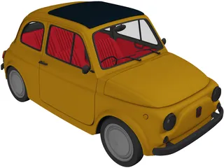 Fiat 500 3D Model