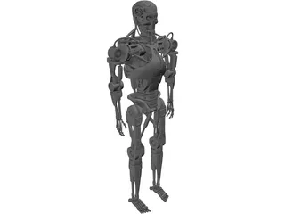 Terminator T-600 Robot 3D Model