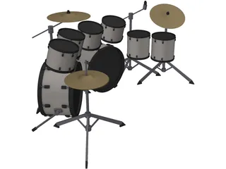 Drum Set 3D Model