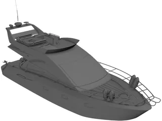 Sealine T52 Kristeff Yacht 3D Model