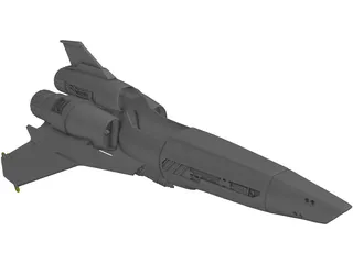 Battlestar Galactica Viper Mark II 3D Model