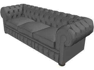 Chesterfield Sofa 3D Model