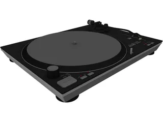 Record Turntable 3D Model