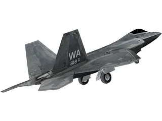 F-22 Raptor 3D Model