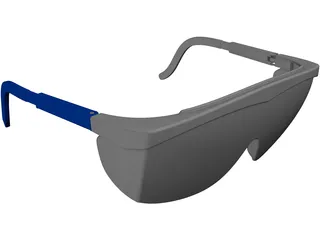 Safety Glasses 3D Model