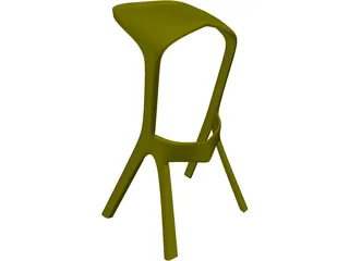 Kamura Bar Chair 3D Model