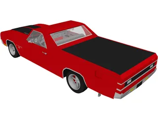 Chevrolet El Camino SS 454 3D Model