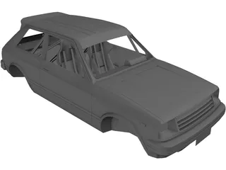 Toyota Starlet KP61 Rally Body 3D Model