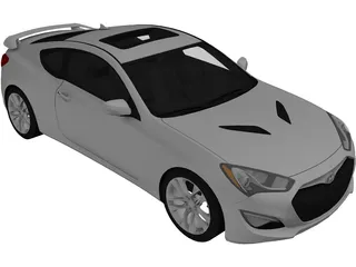 Hyundai Genesis Coupe (2012) 3D Model