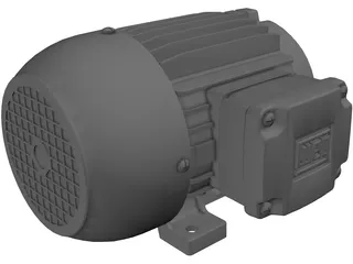 Weg 75hp Motor 3D Model