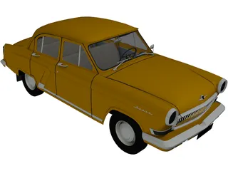 Gaz-21 Volga 3D Model