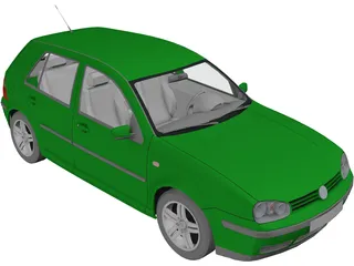 Volkswagen Golf IV (5 doors) 3D Model