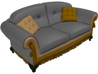 Sofa Classic Design 3D Model