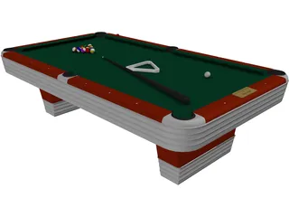 Pool Table 3D Model