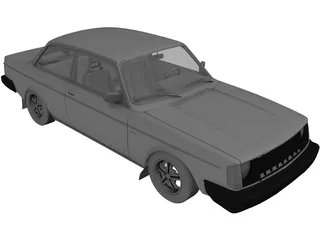 Volvo 242 Turbo (1976) 3D Model