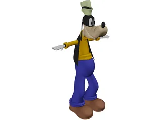 Goofy [Animated] 3D Model