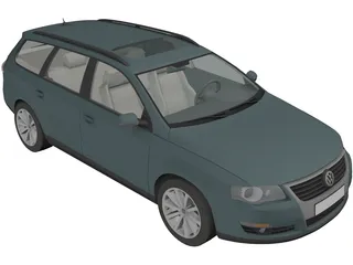 Volkswagen Passat Variant (2006) 3D Model