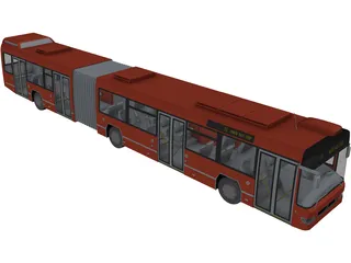 Volvo Bus Double 3D Model