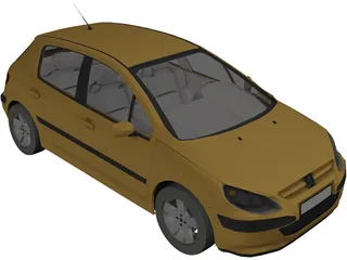 Peugeot 307 3D Model