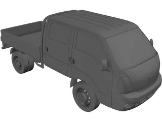 Kia K2700 Double Cab 3D Model