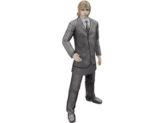 Young Business Man 3D Model