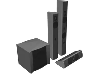 Speakers 3D Model