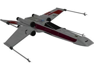 Star Wars X-Wing 3D Model