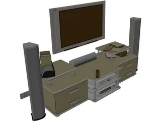 Philips Cinema TV Stand 3D Model