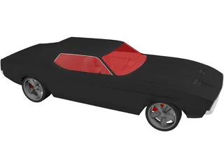 Ford Mustang Coupe (1971) 3D Model