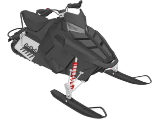 Snowmobile 3D Model