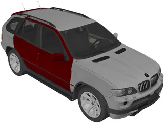 BMW X5 E53 4.8 iS (2006) 3D Model