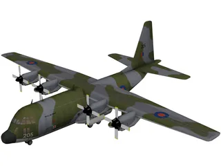 Lockheed C-130 Hercules 3D Model