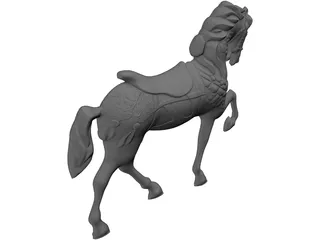 Horse Sculpture 3D Model