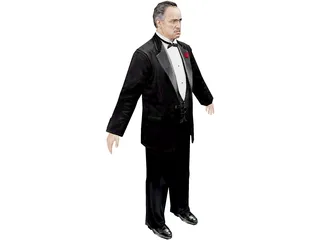 Godfather Don Carleone 3D Model