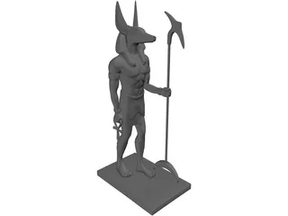 Anubis Statue 3D Model