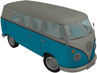 Volkswagen Camper Van 3D Model