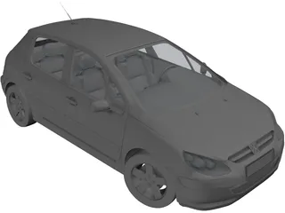 Peugeot 307 3D Model