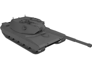 T-102 Russian Heavy Tank 3D Model