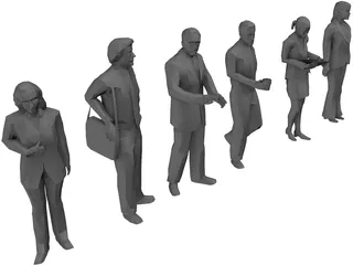 People Collection Low-Poly 3D Model