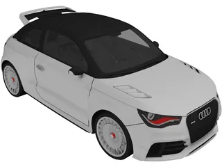 Audi A1 Clubsport Quattro (2011) 3D Model