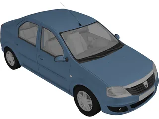 Dacia Logan (2009) 3D Model