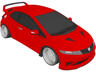 Honda Civic [Tuned] 3D Model