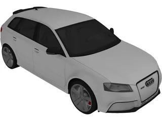 Audi RS3 8PA Sportback 3D Model