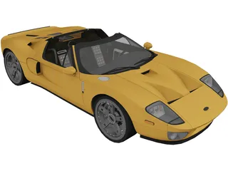 Ford GTX1 Roadster (2005) 3D Model