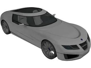 Saab Aero X Concept 3D Model