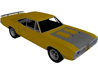 Dodge Super Bee (1970) 3D Model