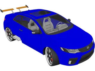 Kia Forte Sport Koup [Tuned] 3D Model